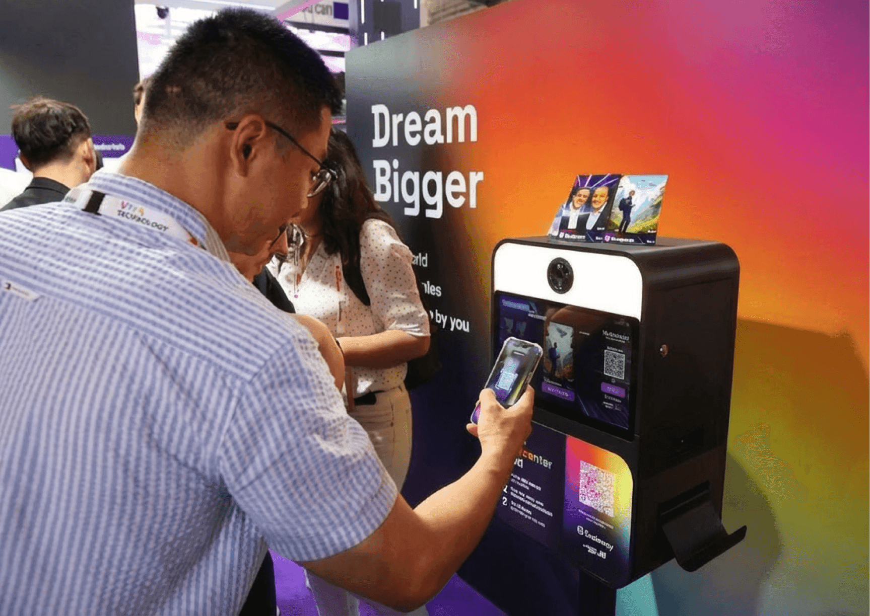 Utilisation du Photobooth AI sur un salon