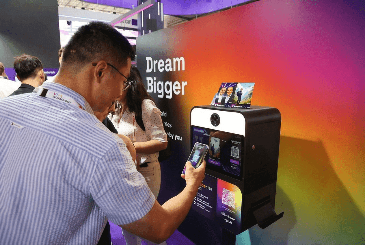 Événement professionnel avec PhotoBooth AI