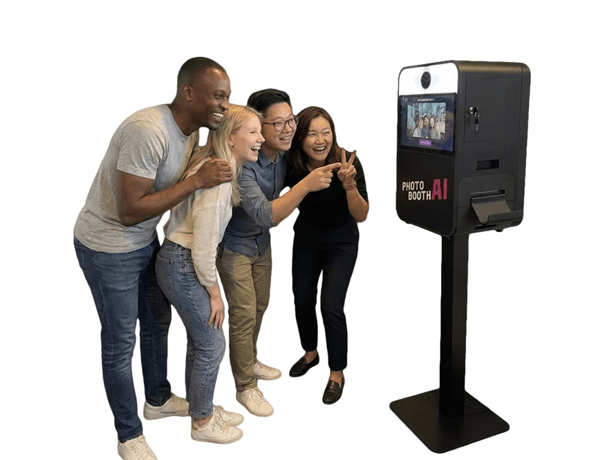 Étape 2 : posez devant le PhotoBooth AI pour capturer votre photo