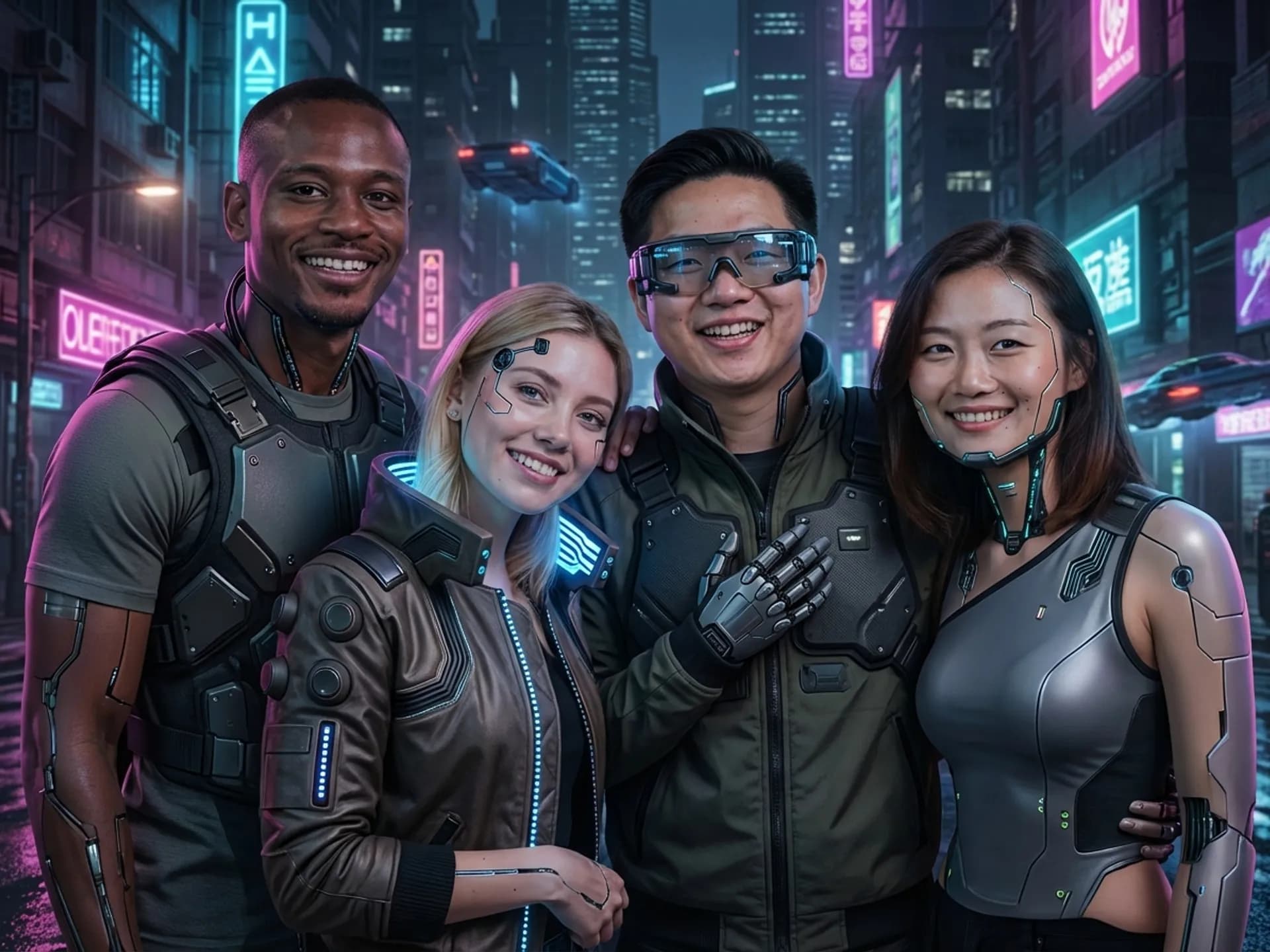 Transformation IA Cyberpunk