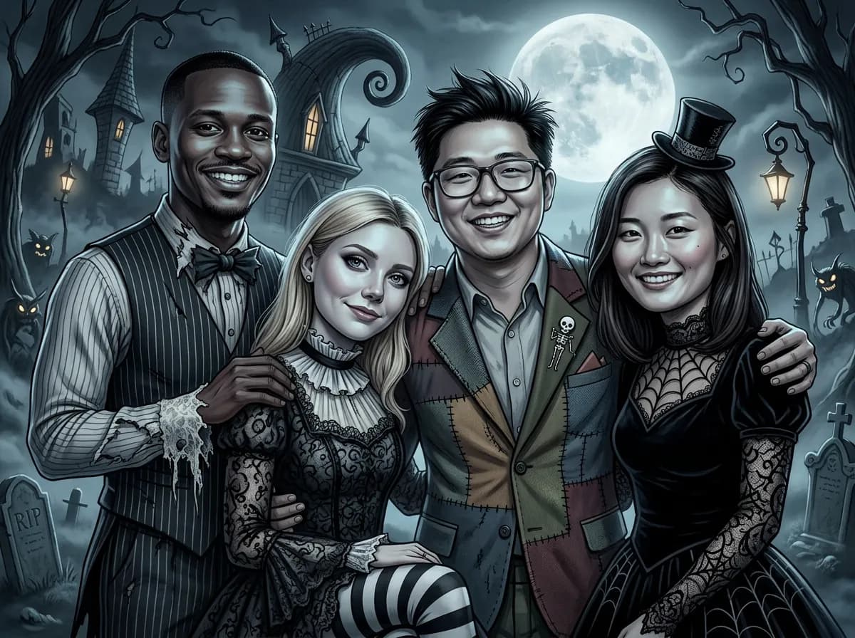 Transformation IA Tim Burton